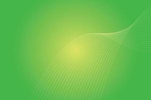 Abstract background with colorful wavy lines. Abstract green yellow gradient background design vector