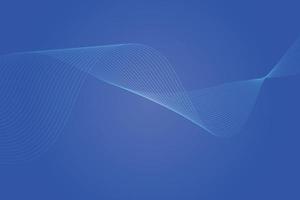 fondo degradado azul de onda de línea abstracta. Fondo abstracto de línea ondulada colorida moderna vector