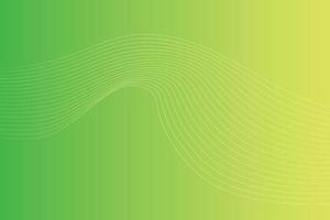 Abstract background with colorful wavy lines. Abstract green yellow gradient background design vector