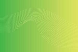 Abstract background with colorful wavy lines. Abstract green yellow gradient background design vector