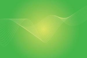 Abstract background with colorful wavy lines. Abstract green yellow gradient background design vector