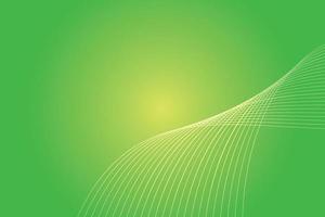 Abstract background with colorful wavy lines. Abstract green yellow gradient background design vector