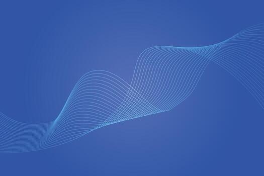 Abstract line wave blue gradient background. Modern colorful wavy line abstract background vector