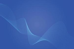 Abstract line wave blue gradient background. Modern colorful wavy line abstract background vector