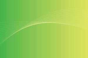 Abstract background with colorful wavy lines. Abstract green yellow gradient background design vector