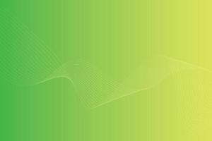 Abstract background with colorful wavy lines. Abstract green yellow gradient background design vector