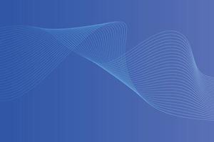 Abstract background with colorful wavy lines. Abstract Blue gradient background design vector