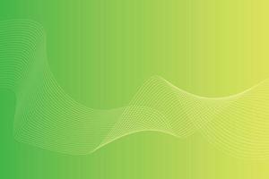 fondo abstracto con líneas onduladas de colores. diseño de fondo degradado amarillo verde abstracto vector