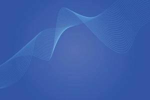 Abstract line wave blue gradient background. Modern colorful wavy line abstract background vector