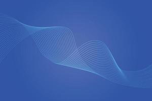 Abstract line wave blue gradient background. Modern colorful wavy line abstract background vector