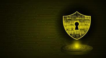 Modern Cybersecurity Technology Background with padlock vector