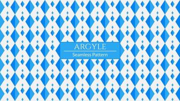 Argyle seamless pattern. Blue and white minimalist background. Vector illustration.