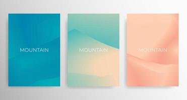 Set of colorful cover design template. Trendy Fluid Gradient. Vector design layout for banners presentations, flyers, posters and invitations. Eps 10