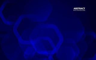 Abstract hexagonal blue technology background vector