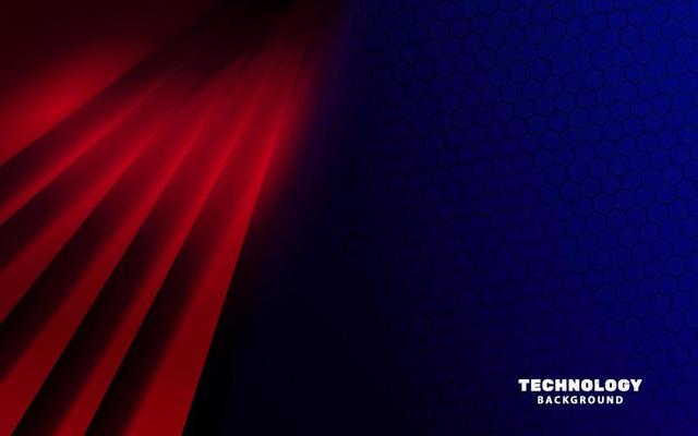Futuristic blue and red color background