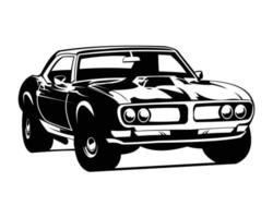 vector de ilustración de coche de músculo americano aislado