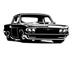 Muscle car logo, company logo design idea, vector illustration