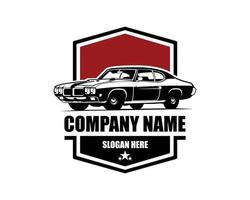 Isolated Muscle Car Logo Vector