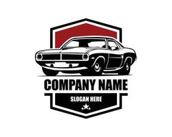 logotipo de muscle car americano vector