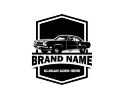 Vintage Cars logo template with service custom and restoration car for your company. Vector logo illustration.