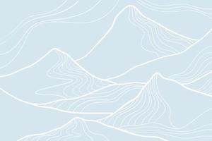 Abstract mountain painting, Abstract background, Premium Vector