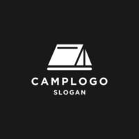 plantilla de diseño de icono de logotipo de campamento vector