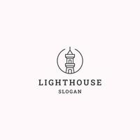 Light house logo icon design template vector