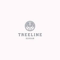 Tree logo icon design template vector illustration