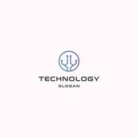 Technology logo icon design template vector illustration