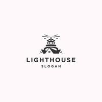 Light house logo icon design template vector