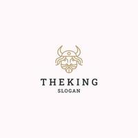 The king logo icon design template vector illustration