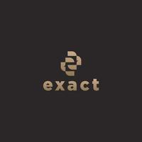 Letter E logo icon design template flat vector