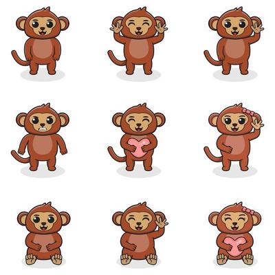 Monkey Cartoon Character- Free Vector. | FreeVectors Monkey Cartoon Character- Free Vector. | FreeVectors
