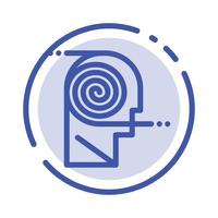 Better Comprehension Definition Learning Study Blue Dotted Line Line Icon vector