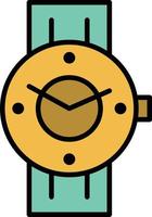 Watch Smart Watch Time Phone Android  Flat Color Icon Vector icon banner Template