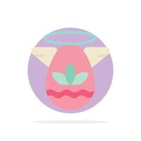 Angle Celebration Easter Protractor Abstract Circle Background Flat color Icon vector