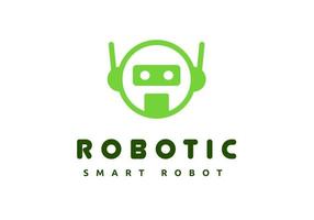 logotipo de robot, perfecto para la tienda de electrónica. vector