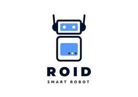 logotipo de robot, perfecto para la tienda de electrónica. vector