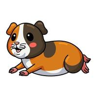 Cute little guinea pig cartoon vector