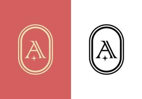 Letter A logo, perfect for salons, spas, and others. vector