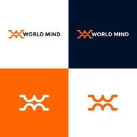 Abstract logo with style modernism vector