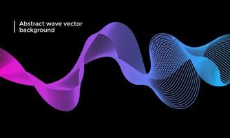 abstract wave particle vector background