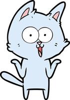 Vector cat character in cartoon style