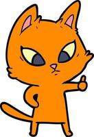 Vector cat character in cartoon style