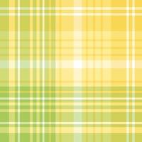 Seamless pattern in green, yellow and white colors for plaid, fabric, textile, clothes, tablecloth and other things. Vector image.