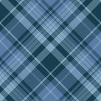 Seamless pattern in discreet dark blue colors for plaid, fabric, textile, clothes, tablecloth and other things. Vector image. 2