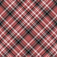 Seamless pattern in red, black and white colors for plaid, fabric, textile, clothes, tablecloth and other things. Vector image. 2
