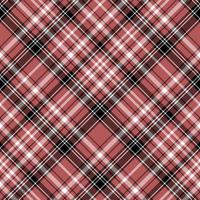 Seamless pattern in red, black and white colors for plaid, fabric, textile, clothes, tablecloth and other things. Vector image. 2