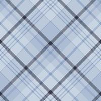 Seamless pattern in discreet cold blue and gray colors for plaid, fabric, textile, clothes, tablecloth and other things. Vector image. 2