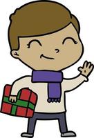 Vector man character in cartoon style